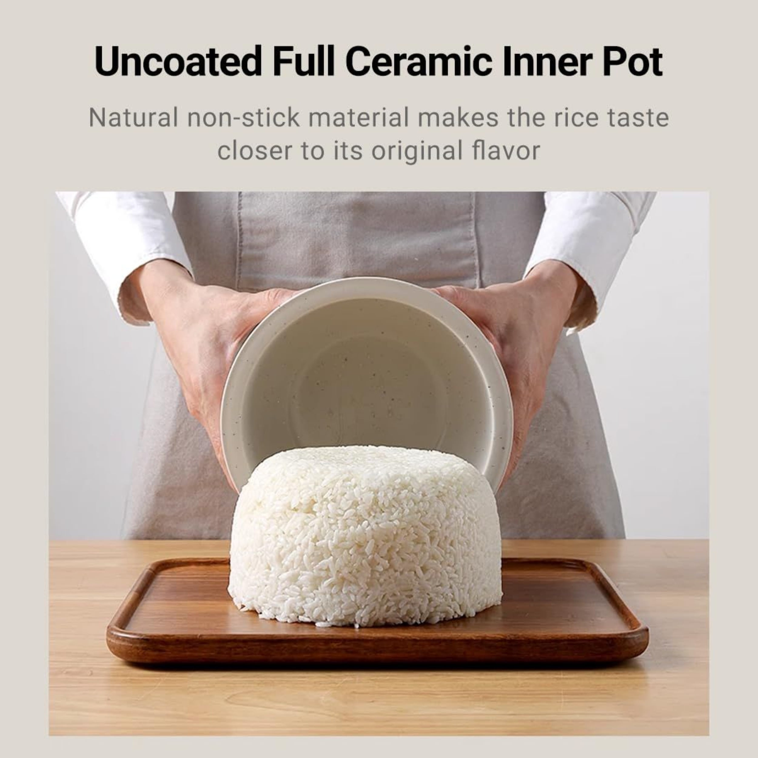 2L White Rice Cooker, with A Capacity of 4 Cups for Raw Rice, A Sturdy and Smooth Inner Pot, 24-hour Delay Start Function, Easy To Clean, Suitable for Home Kitchens and Restaurants.