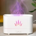 thumbnail image 4 of Difusor de aroma de llama, humidificador de aire pequeño, minihumidificador portátil de aceite esencial Blanco, 4 of 8