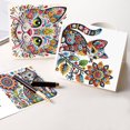 thumbnail image 6 of 6pcs Diamond Art Painting Kit Greeting Card, Flower Butterfly Kitten 5D DIY Special Shape Diamond Greeting Card Creative Gifts, Christmas Thanksgiving Greeting Card Congratulation, 6 of 8