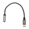 thumbnail image 1 of Adaptador Tipo C A Conector Jack De 3,5 Mm, Cable Tejido Plug And Play Adaptador De Conector Para Auriculares Con Reducción De Ruido De Rendimiento Estable Para Teléfonos, 1 of 7