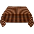 thumbnail image 4 of Square Tablecloth 52 x 52 Inch, Halloween Orange Gingham Square Tablecloth Washable Table Cloth Kitchen Tablecloth for Dining Table, Buffet Parties and Camping, 4 of 8