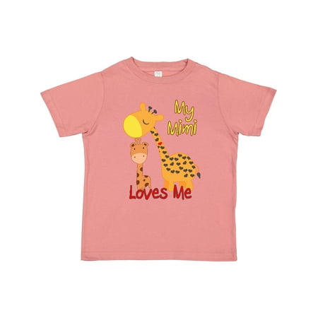 

Inktastic My Mimi Loves Me Giraffe Gift Toddler Boy or Toddler Girl T-Shirt