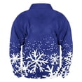 thumbnail image 3 of Sudadera sin capucha para hombre, informal, a la moda, con cuello alto, estampado, cremallera, jersey de manga larga, blusa de poliéster para hombre, 3 of 3