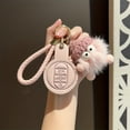 thumbnail image 3 of Luxurious Genuine Leather Key Case + Adorable Pink Bear - Perfect For BMW Mini Owners!, 3 of 4