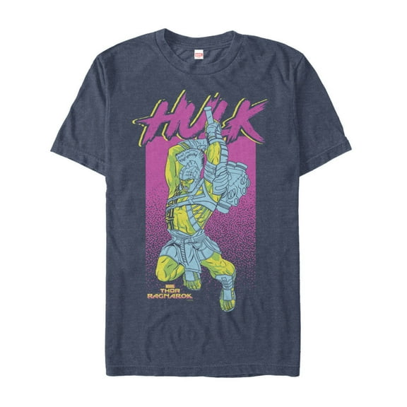 Men's Marvel Thor: Ragnarok Hulk Smash Graphic Tee Navy Blue Heather 3X Large