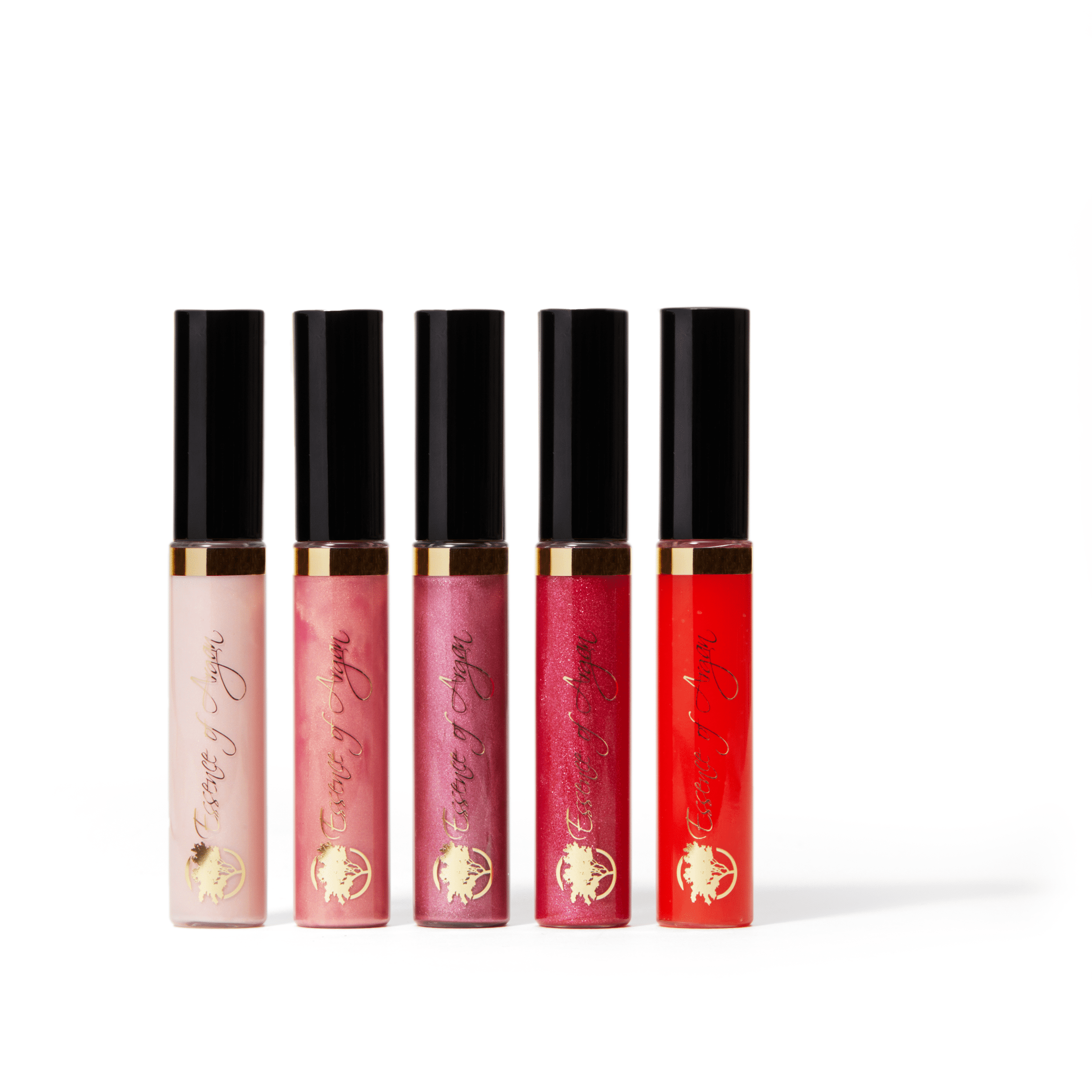 Essence of Argan Lip Gloss, Vegan, Moisturizing, Plumping, Pink Bronze