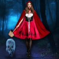 thumbnail image 2 of Ataullah-Disfraz de Caperucita roja para mujer, capa de Wicca para Halloween, vestido de Reina para fiesta de carnaval, DW003, 2 of 4