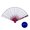Blue, variant on Luminous Fan LED Ambiance Light Foldable 12V 8 Inch Glowing Strong Hinge KTV Bar Club Decoration Night Performance Prop Hand Fan