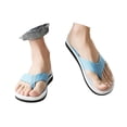 thumbnail image 3 of Men's Flip Flops Arch Support Summer Comfortable Slip On Lightweight Flat Indoor Outdoor Beach Casual Walking Party Vacation Open Toe Mens House Shoes, 3 of 8