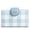 Blue Gingham, variant on Women's Medium Corner Zip Wallet With Gingham Print (Blue Multi)