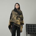 thumbnail image 4 of KuKuzhu Thick Shawl Poncho Open Front Cardigan Ruana Cape Knit Scarves Blanket Oversized Sweaters Winter Cloak, 4 of 7