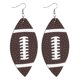 thumbnail image 1 of Pendientes de voleibol de las mujeres de fútbol de impresión de cuero de los deportes de baloncesto Pendientes dobles, 1 of 2