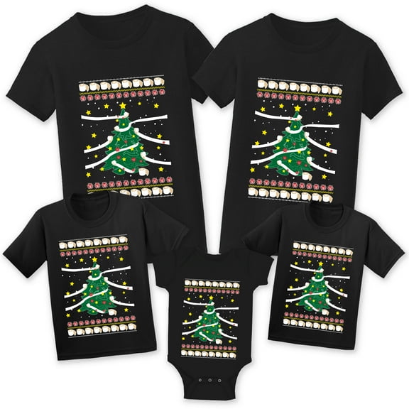 Christmas Shirts for Family - Christmas Tree Top for Matching Women Men Kid Toddler Baby - Toilet Paper Tee