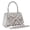 Silver, variant on Eurhowing Evening Bag for Women, Glitter Evening Clutch with Chain Crossbody, Elegant Clutch Purse Party Handbag for Wedding, Prom, Cocktail, Black