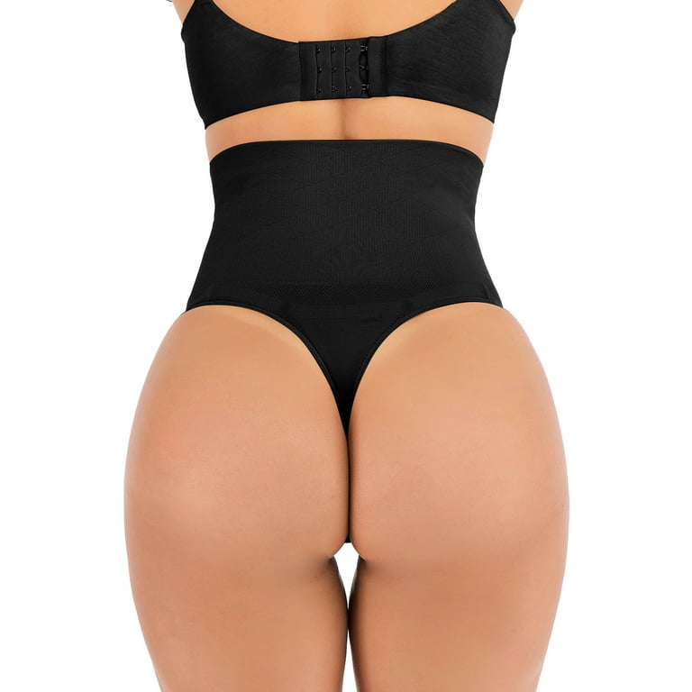 FUTATA Women Shapewear Thong Waist Cincher Seamless Tummy Control Underwear  Slimmer Body Shaper Panties 