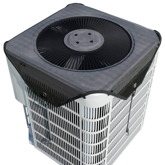 CIVG Air Conditioner Top Cover Elastic Bungee Cords Oxford Mesh AC Condenser Cover Leaf Proof Wind Proof Air Conditioning Cover Universal AC Unit Outdoor Cover for Grass Debris 28x28in/32x32in