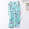thumbnail image 3 of Previn Women's Cotton Capri Pajama Set Summer Fall Short Sleeve Pjs Soft Loose Spring Thin Crew Neck Lounge Set Patterned2 XX-Large, 3 of 4