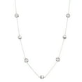 thumbnail image 2 of 5th & Main Women's Sterling Silver Necklace with Rose Quartz and Silver Balls, 2 of 4
