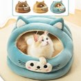 thumbnail image 2 of JLFNYA Cat Dog Kennel, 15 x 15 x 11.8 in Cat Beds, Puppy Bed, Plush Dog Mattress, Thickened Dog Kennel Mat for Fall and Winter, Suitable for Puppy Curl Sleeping, Cat Beds for Indoor Cats, 2 of 6