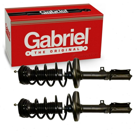 2 pc Gabriel G57043 ReadyMount Suspension Strut & Coil Springs for Assembly Shock Shocks Struts