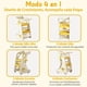 thumbnail image 3 of Taburete de Cocina 4 en 1, Torre de Aprendizaje Montessori con 2 Niveles de Ajuste de Altura, Cinturones De Seguridad Ajustable, Placa Giratoria de 240 °, Ruedas de 360 Grados, 80*51*42cm (Amarillo), 3 of 9