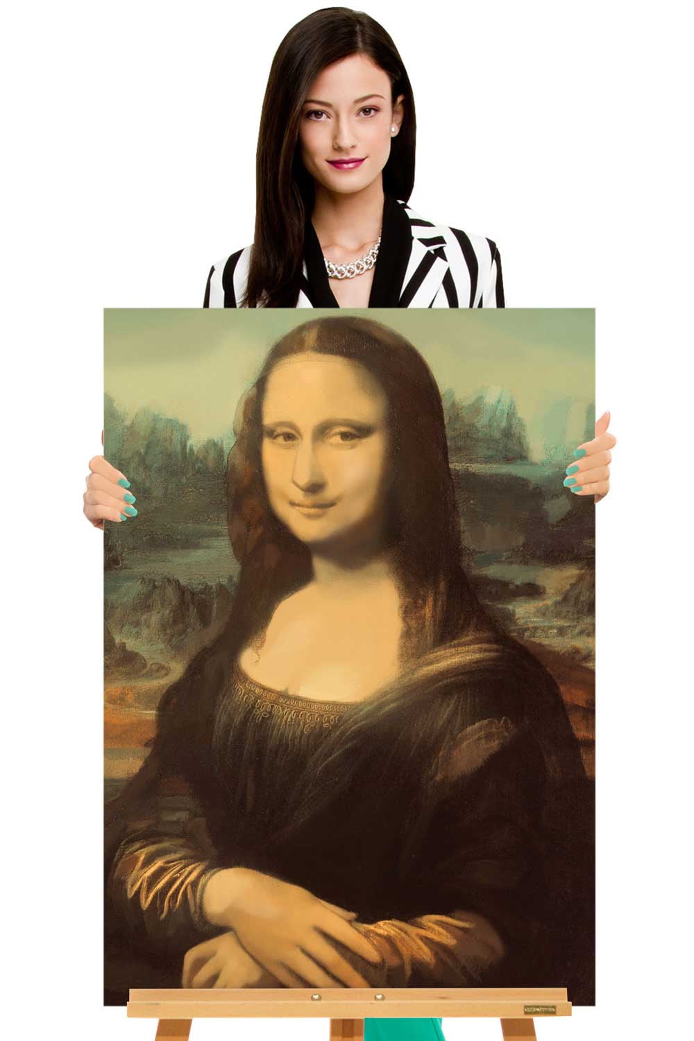 Leonardo Da Vinci Mona Lisa Canvas Wall Art Leonardo Da Vinci Wall Paintings Walmart Com Walmart Com