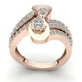 thumbnail image 3 of Natural 1.5ctw Round Cut Diamond Ladies Bridal Fancy Accent Anniversary Engagement Ring Solid 14K Rose, White or Yellow Gold IJ SI2, 3 of 3