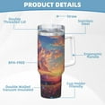 thumbnail image 5 of Goofa Dreamy Dandelion Sunset Print 40oz Ice Bully With Handle And Straw Stainless Steel Vacuum Insulated Cup And 2 In 1 Straw Lid, 5 of 8