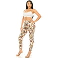 thumbnail image 3 of Double Denim Women's Cargo Jogger Casual Elastic High Waist Sweatpants Tapered Leg Fatigue Pants with 6 Pockets SCP-2049 White Flower S, 3 of 6