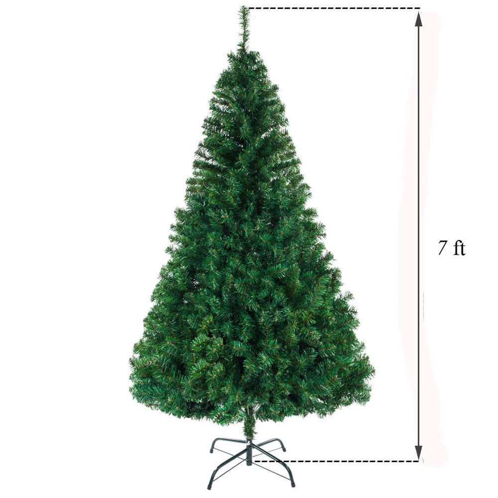 Kadyn 7FT Pencil Christmas Tree, Artificial Slim Christmas Tree, 1100 Branch Tips, Unlit Christmas Tree for Home, Office, Shops, and Hotels