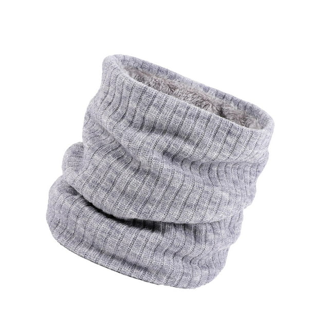 GUOOL Cache-Cou d'Hiver Cache-Cou Foulards Ronds Anti-Poussière Doublés en Molleton pour la Course Froid Clair Foncé