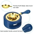 thumbnail image 5 of Uxcell Wax Seal Kit, 1 Set Wax Seal Warmer Melting Spoon Wax Seal Stamp Handle Melt Stove Pot, Blue, 5 of 6