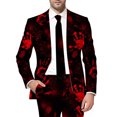 thumbnail image 1 of JHLZHS Veste de Costume pour Hommes TP Mode Décontractée Boucle Imprimée Mode Simple Douce Travail Formel Chaud Hauts Décontractés Costume pour Hommes Coupe Régulière Costumes pour Hommes Grande Taille, 1 of 4