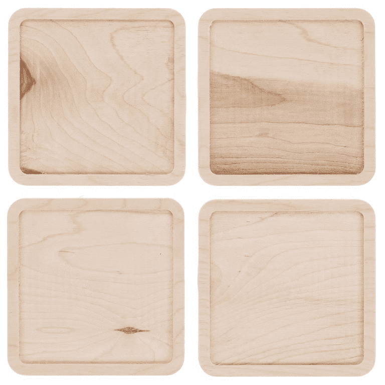 Drink Coasters Wooden Painted  Wooden Drink Coasters Design