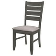 thumbnail image 5 of Dalila Wood Dining Side Chair Dark Grey, 5 of 14