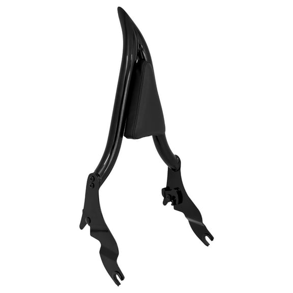 16" Black Passenger Backrest Sissy Bar For Harley Touring Street Road Glide 09 