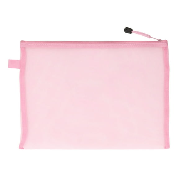 10 Pcs Sacs Pochette en Maille à Fermeture Éclair, Faciles à Transporter, Légers, en Nylon Transparent, Pochettes en Papier A4 pour Bureau, Dossiers, Documents, Papeterie Scolaire, Organisation