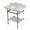 Marble White / Brushed Nickel, variant on Kingston Brass LMS36MBB7 Pemberton 36" Carrara Marble Console Sink with Brass Legs and Shelf (8-Inch, 3-Hole), Carrara Marble White/Brushed Brass