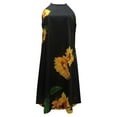 thumbnail image 4 of SMihono Robe d'Été pour Femmes Grande Taille Robe d'Été Sans Manches à Fleurs Décontractée à Bretelles Imprimé Mini Robe, 4 of 6