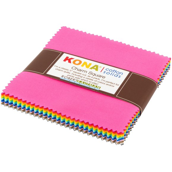 Kona Coton Uni Nouvelles Couleurs 2017 Carré Charmant 42 Carrés de 5 Pouces Robert Kaufman CHS-671-42