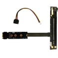 thumbnail image 1 of Gen 4 M.2 NVMe PCIe Adapter Cable Silver-Plated Shielded Cable, SATA Adapter and Power Cable Included CPUs Motherboards, 1 of 5