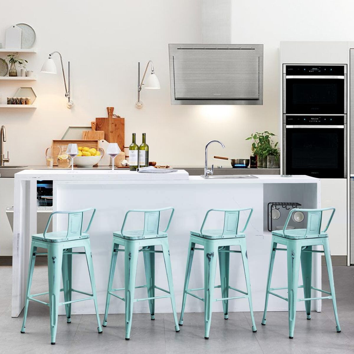 Kaleo Swivel Solid Wood Counter & Bar Stool