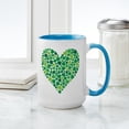 thumbnail image 4 of CafePress - Irish Shamrock Heart Large Mug Mugs - 15 oz Ceramic Large White Novelty Mug, 4 of 4