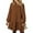 Brown, variant on Fall Dresses for Women Winter Long Sleeve Crewneck Oversized Casual Pullover Patchwork Sweatshirt Dress
