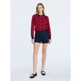 thumbnail image 2 of Free Assembly Women's and Women's Plus Patch Pocket Denim Shorts, 4" Inseam, Sizes 0-28W, 2 of 5