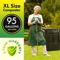 thumbnail image 4 of DF Omer Garden Composter Bin – 95 Gallons (360Liter) Large Compost Bin, 4 of 10