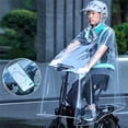 thumbnail image 7 of Bike Rain Poncho for Folding Bikes and Scooters, Thickened Transparent Full-Body Rain Cape, Waterproof Hooded Cycling Raincoat for Commuters and Outdoor, 7 of 7