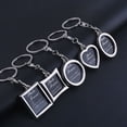 thumbnail image 1 of DEEPCRAFF 5Pcs Key Ring Creative Photo Frame Holder Gift for Lovers, 1 of 6
