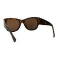 thumbnail image 4 of Womens Oversize Super Thick Arm Horn Butterfly Sunglasses Tortoise Brown, 4 of 4