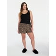 thumbnail image 2 of Joyspun Women's Woven Pajama Boxer Shorts, 3'' Inseam, Sizes XS-3X, 2 of 6